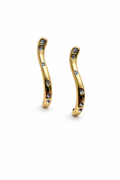 Crystal Scattered Wave Drop Hoops