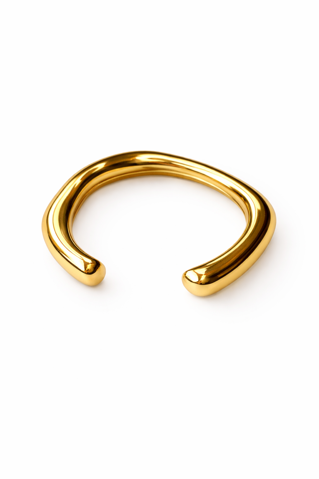 Curved Wave Cuff Bracelet