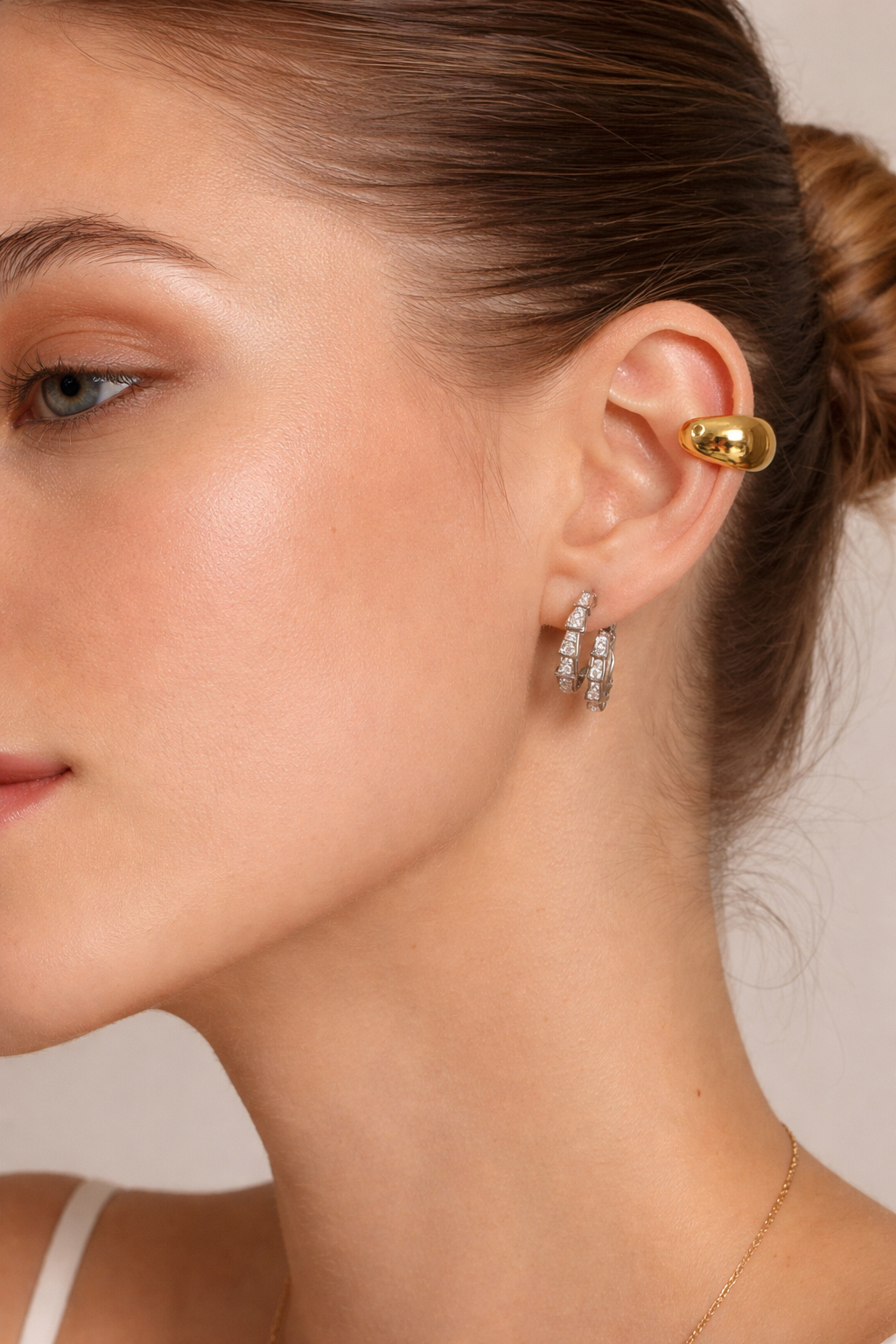 Polished Dome Ear Cuff