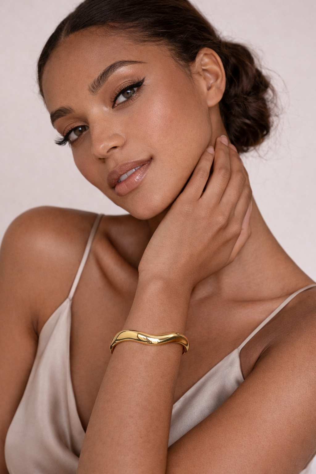 Sculpted Wave Cuff Bracelet