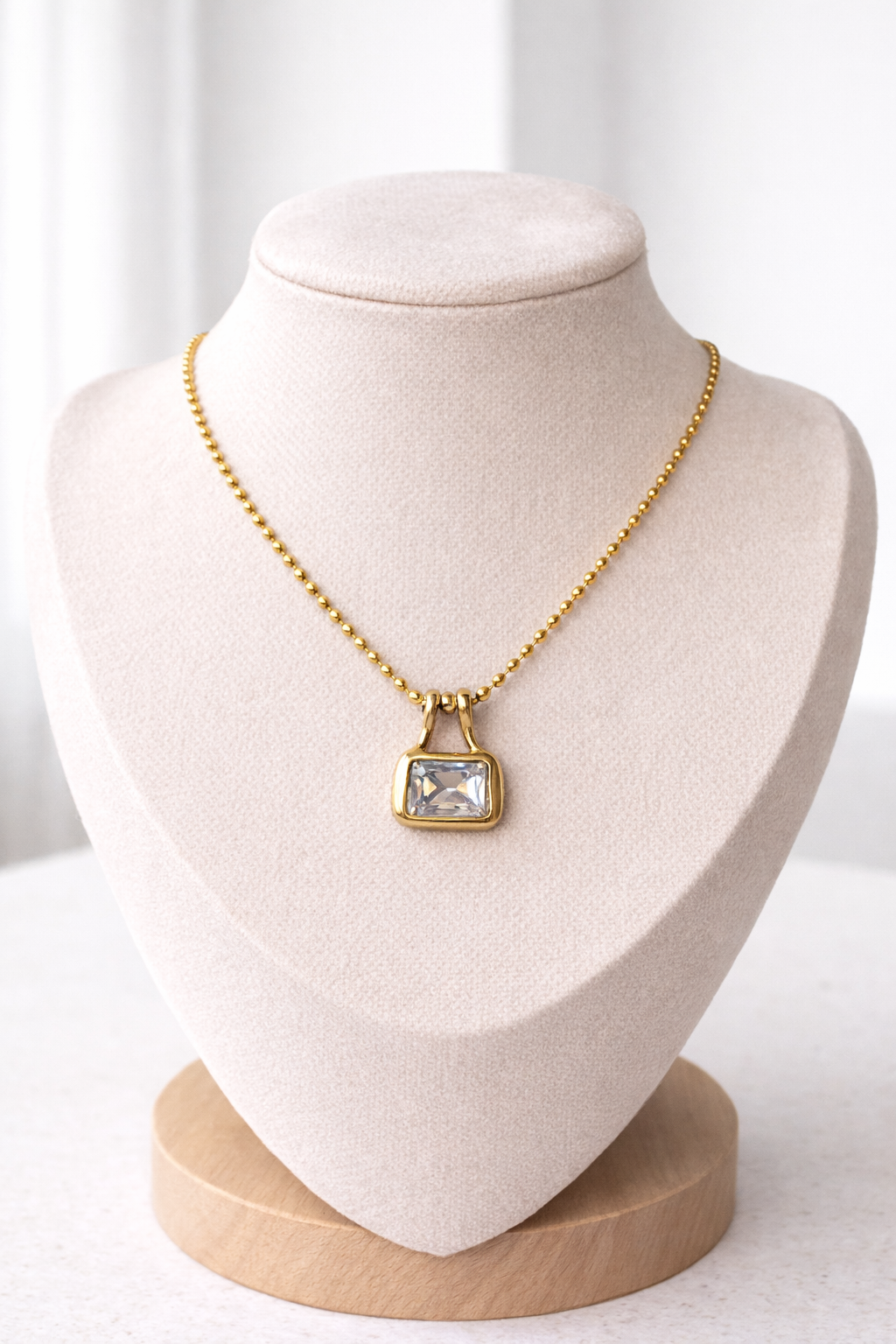 Flat Herringbone Chain & Ball Chain Necklace Set
