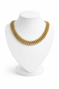 Chunky Woven Ring Mesh Choker Necklace
