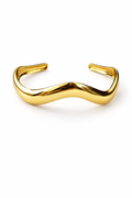 Sculpted Wave Cuff Bracelet