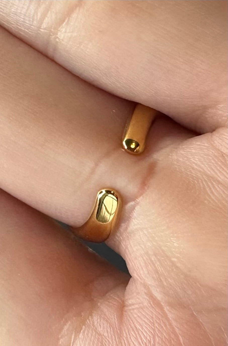 Dual Crystal Bypass Ring with Cubic Zircon Stones