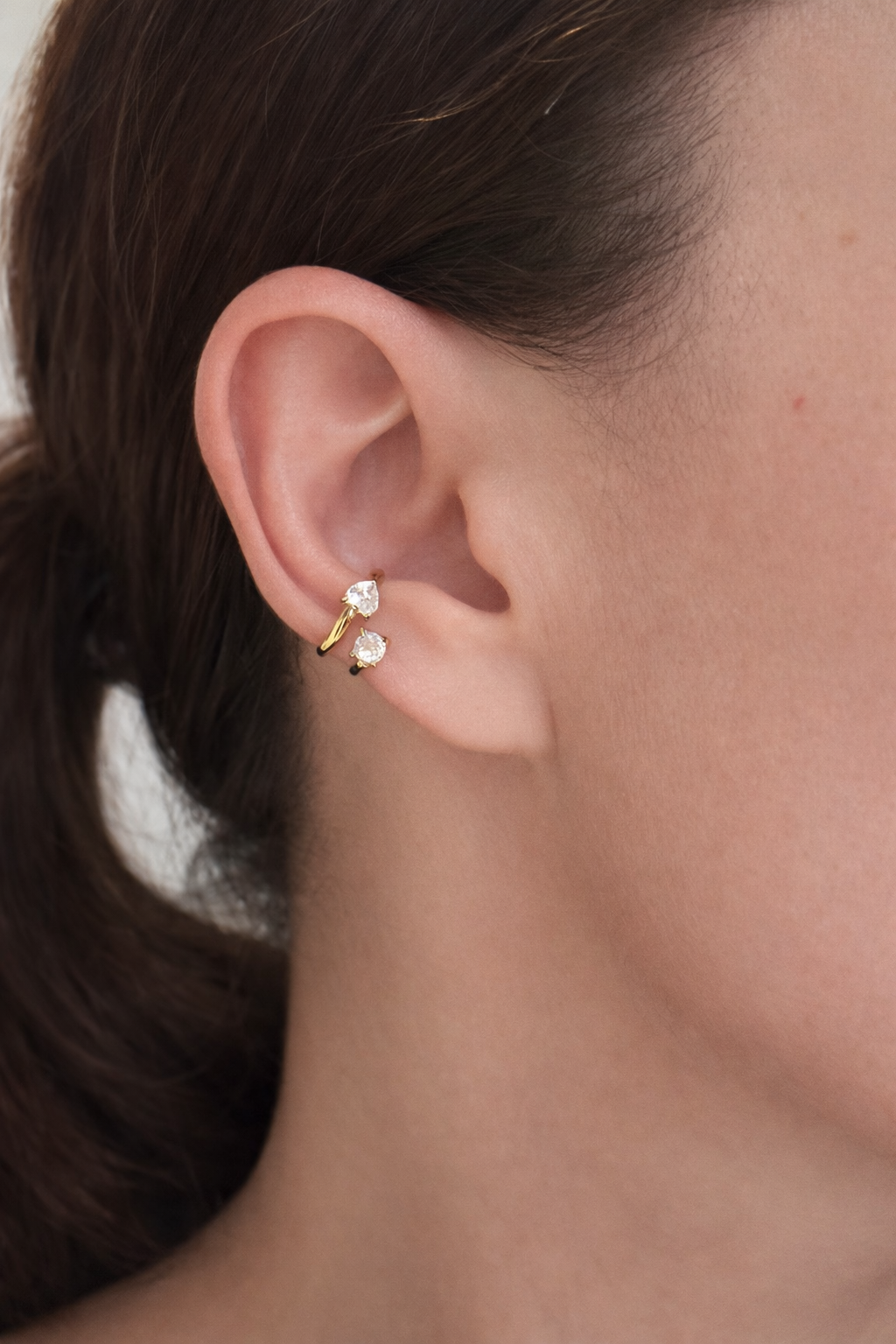 Dual Crystal Ear Cuff