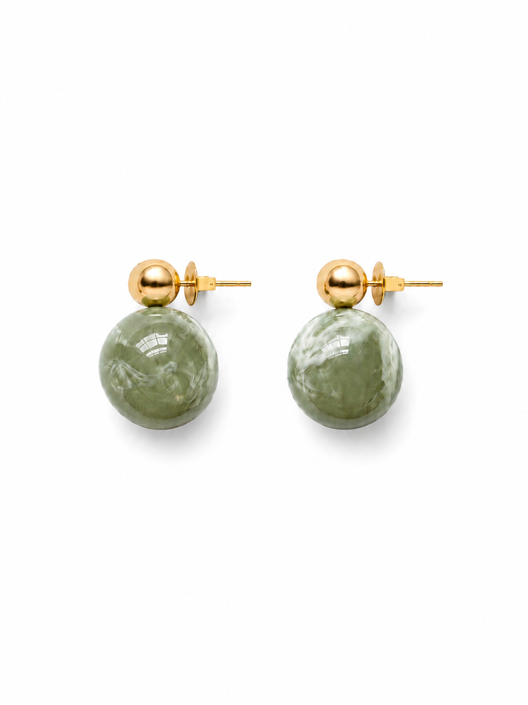 Jade Marble Drop Earrings