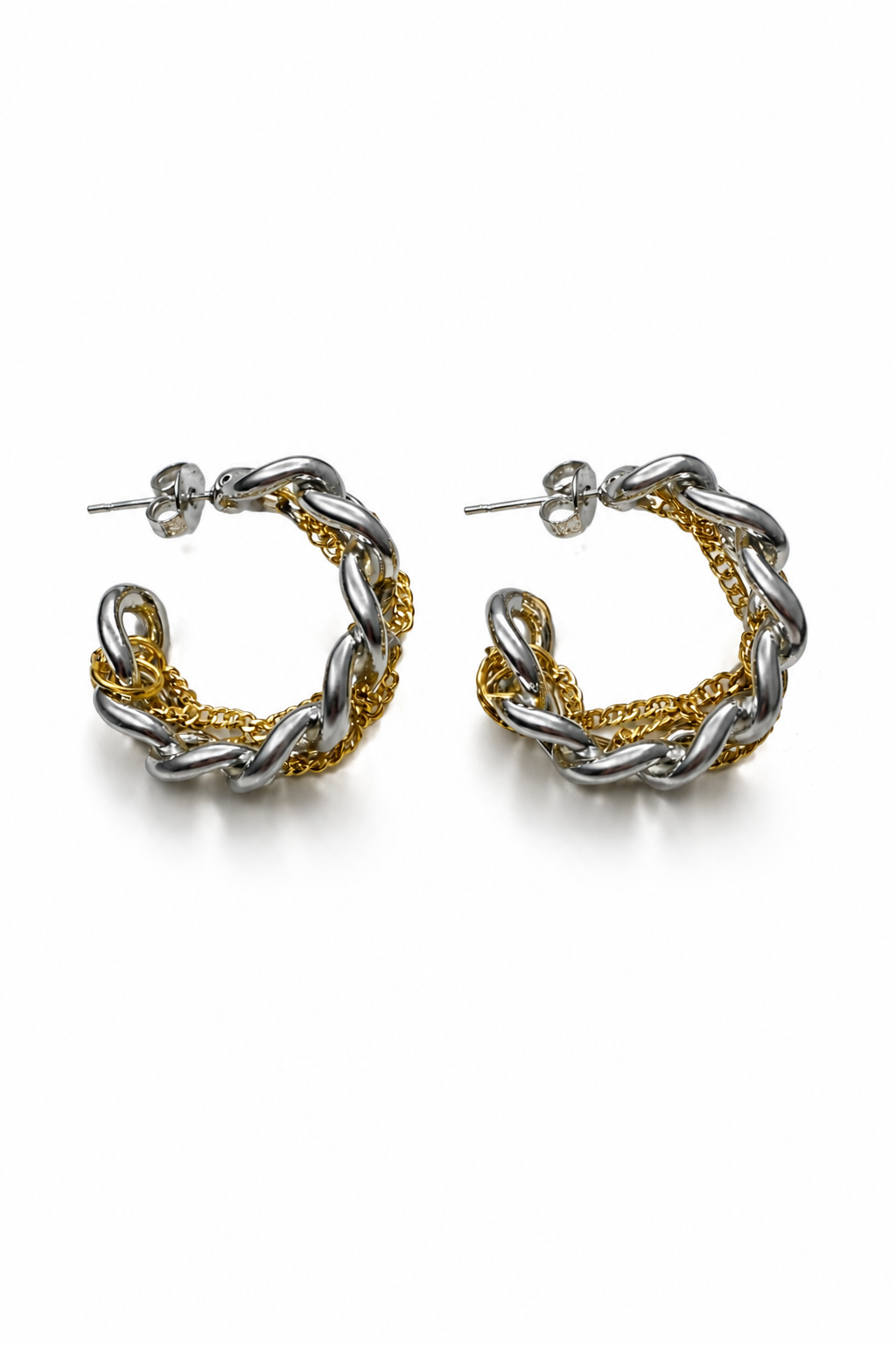 Interwoven Chain Link Hoops