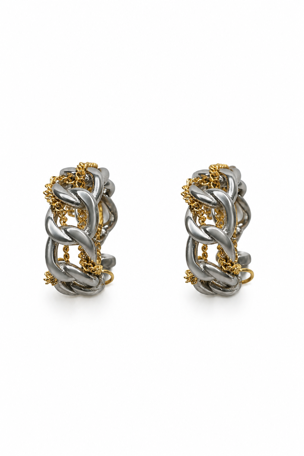 Interwoven Chain Link Hoops