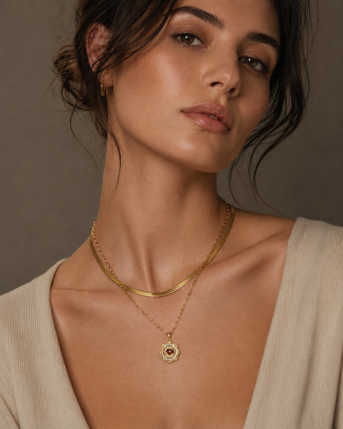 Radiant Heart Pendant Necklace