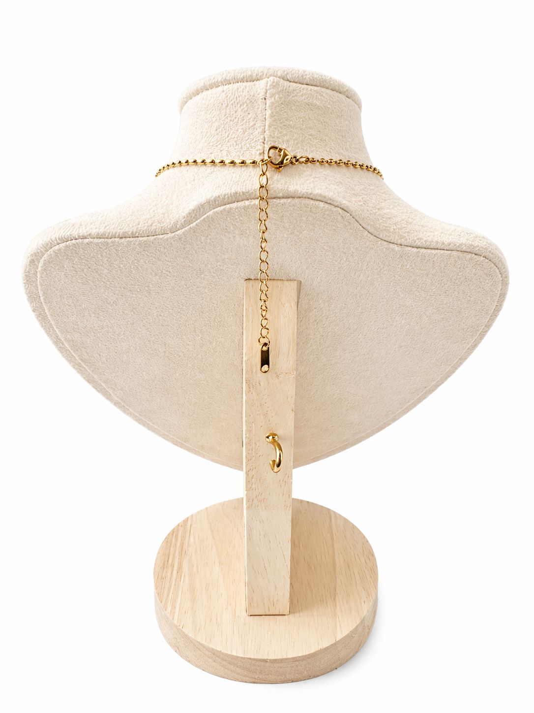Gold Ball Chain Crystal Pendant Necklace