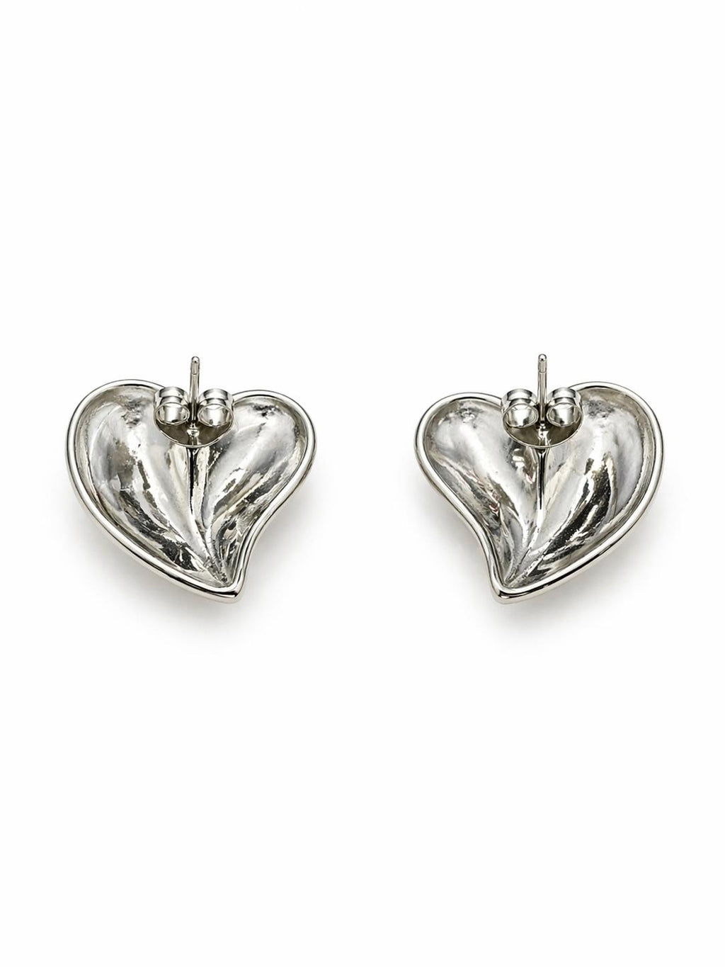 Chunky Heart Stud Earrings