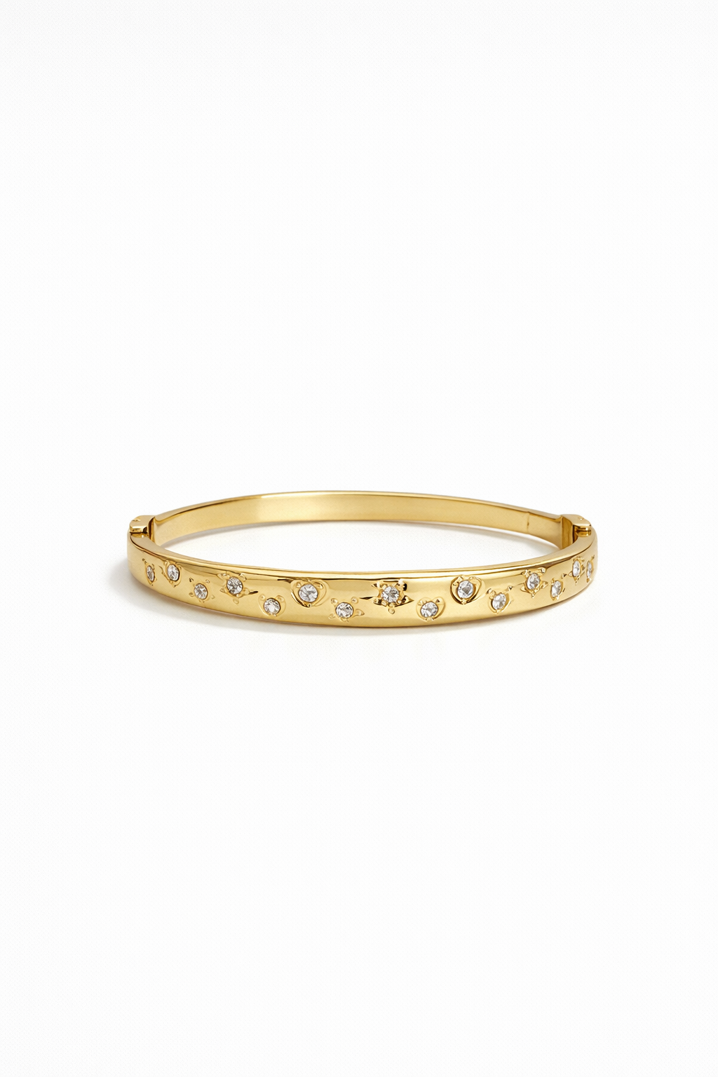Celestial Star Scattered Crystal Bangle