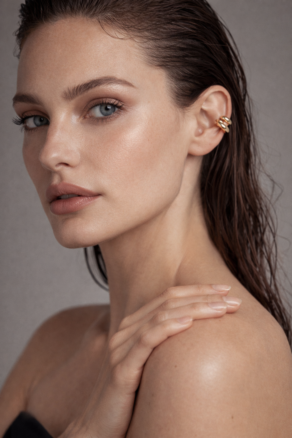 Chunky Dome Polished Cuff Set