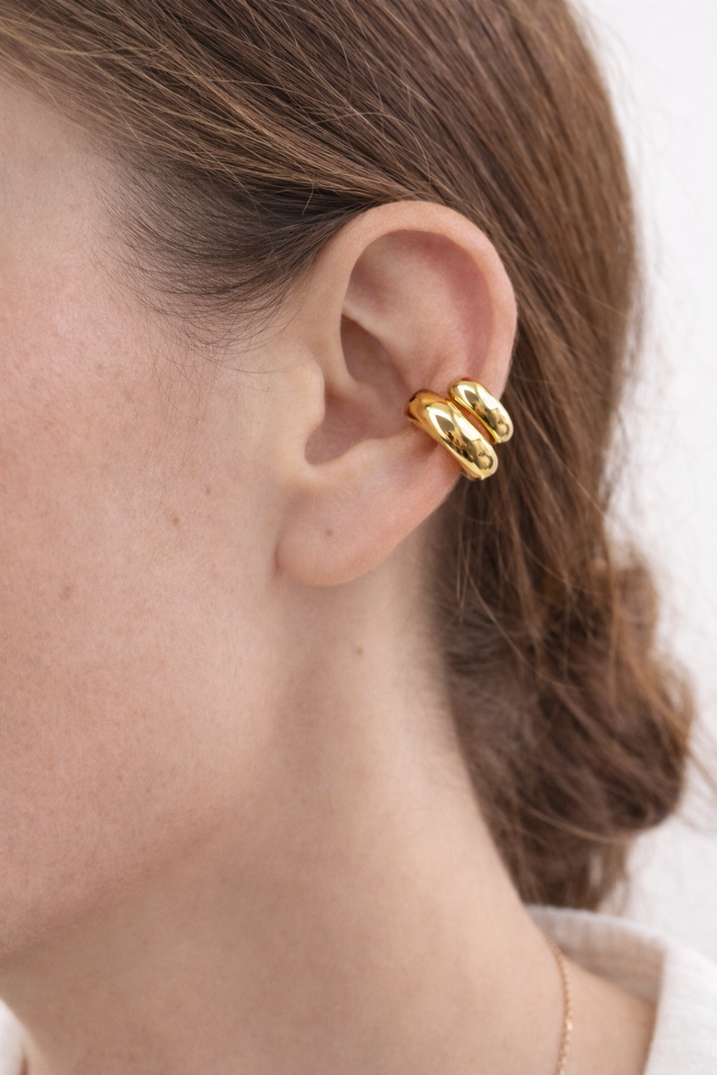 Chunky Dome Polished Cuff Set