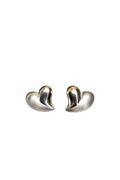 Chunky Heart Stud Earrings