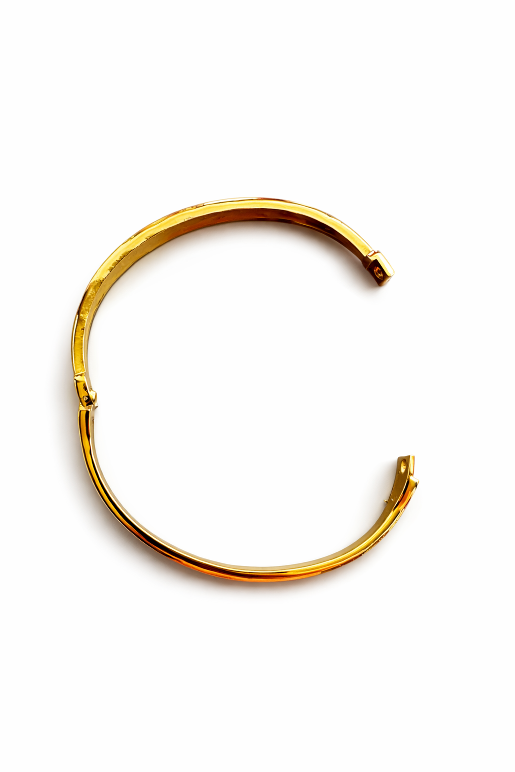 Geometric Openwork Crystal Bangle