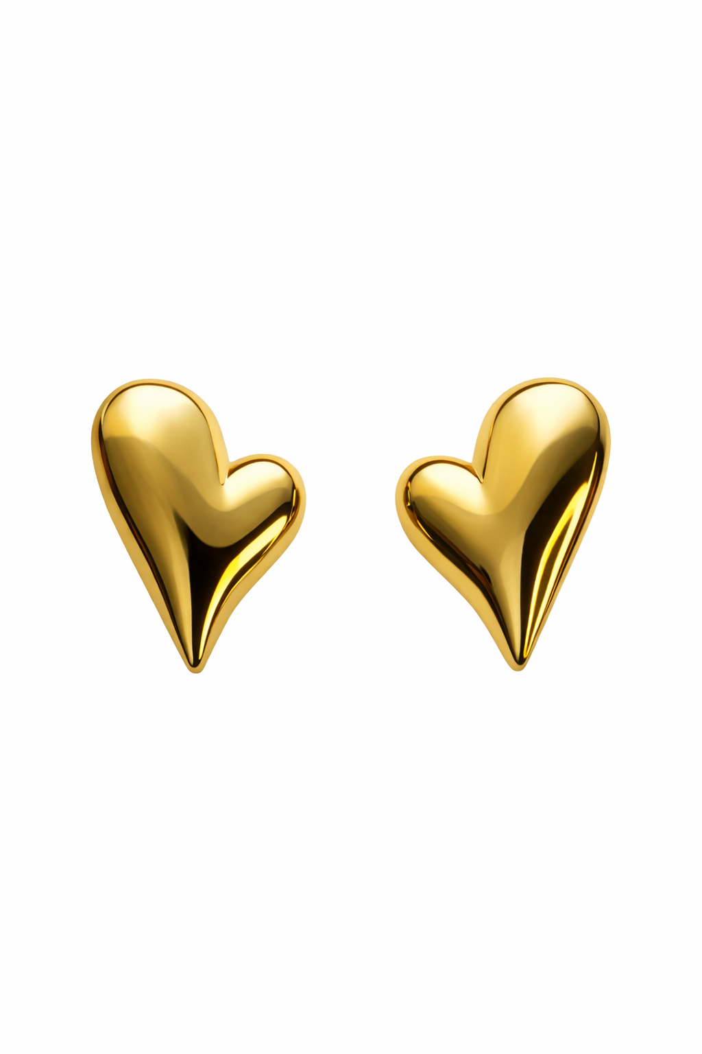 Oversized Puffy Heart Studs