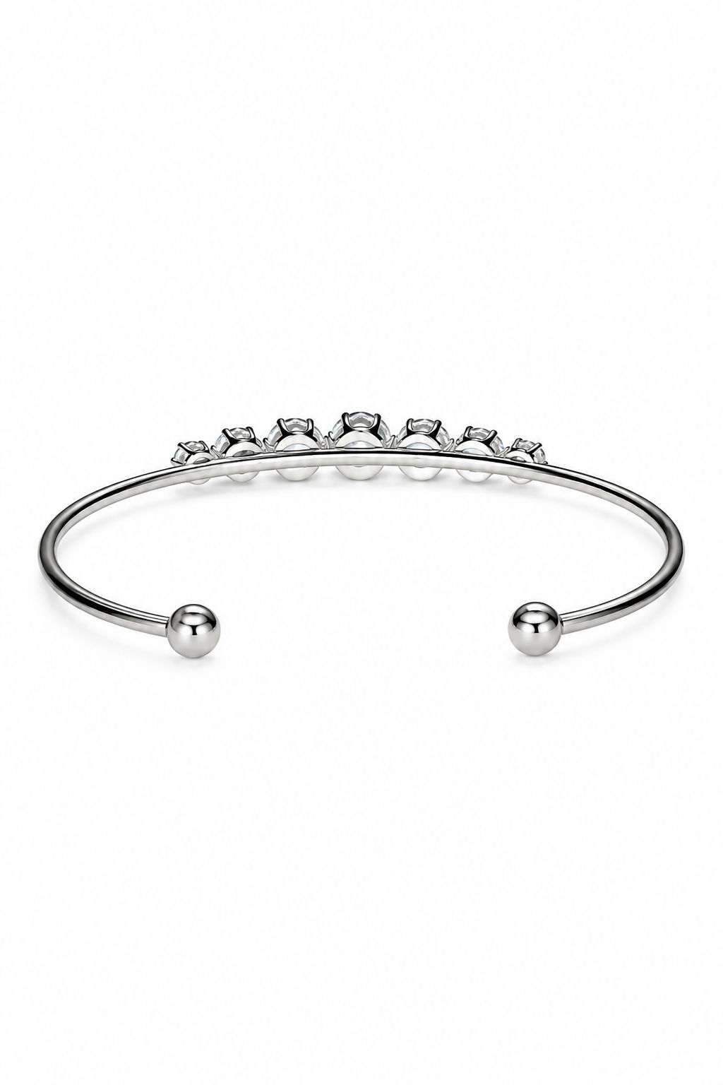 Graduated Crystal Cuff Bracelet