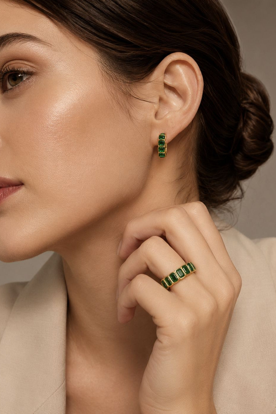 Green Eternity Ring