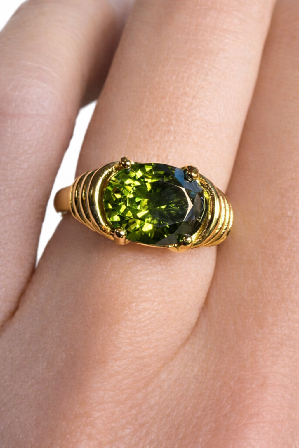 Green Signet Ring