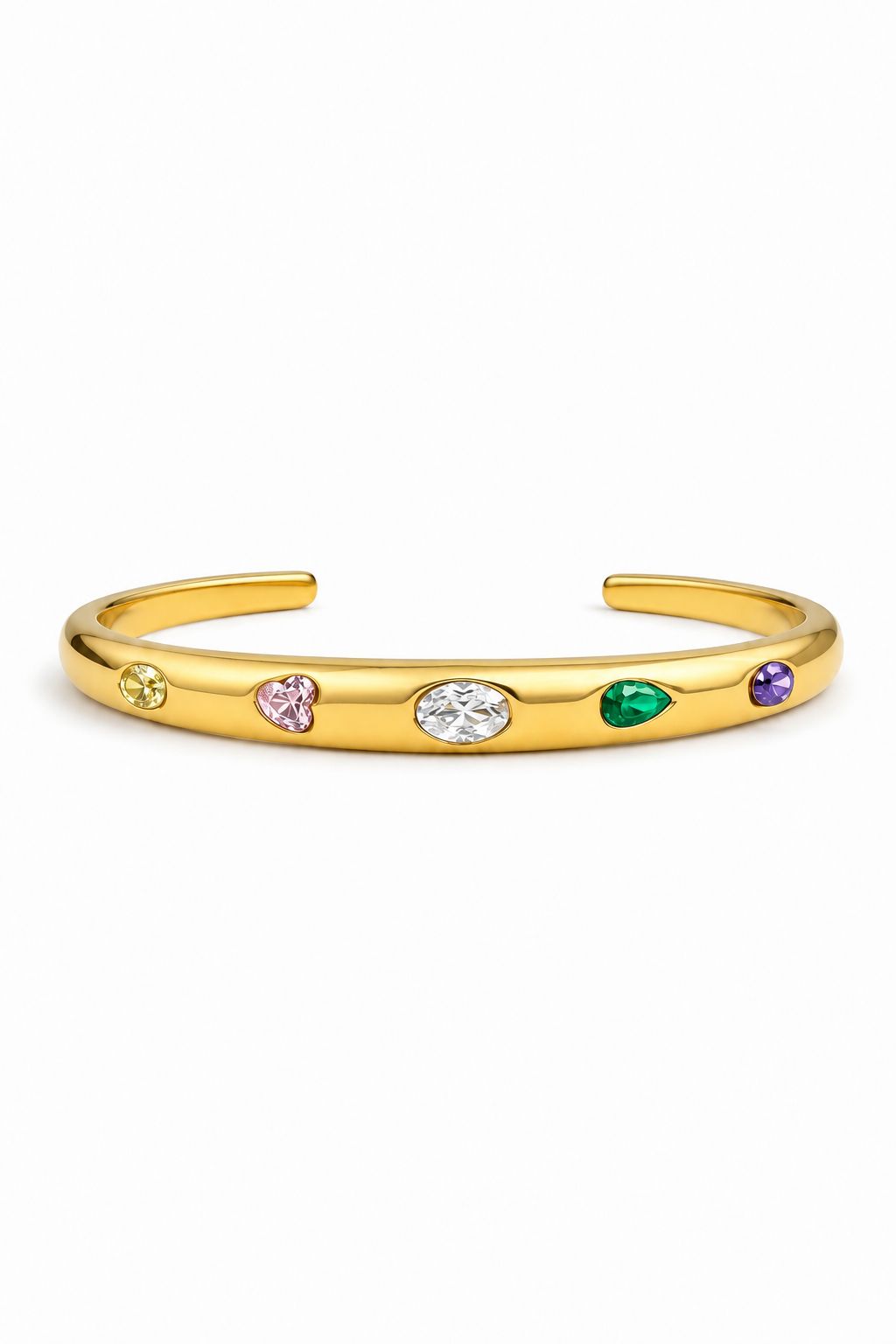 Mixed Colour Cut Cuff Bangle