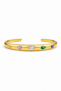 Mixed Colour Cut Cuff Bangle