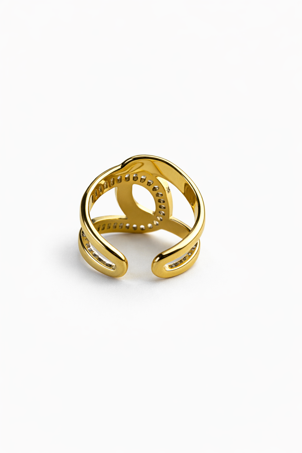 Baguette Crystal Open Ring