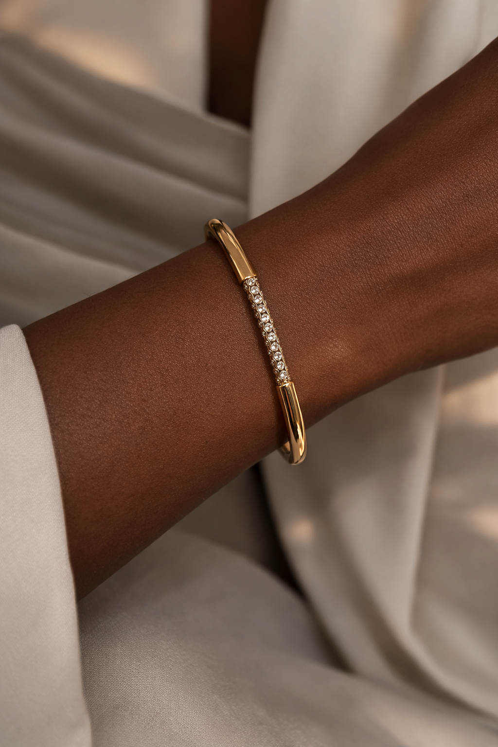 Pavé Crystal Bangle Bracelet