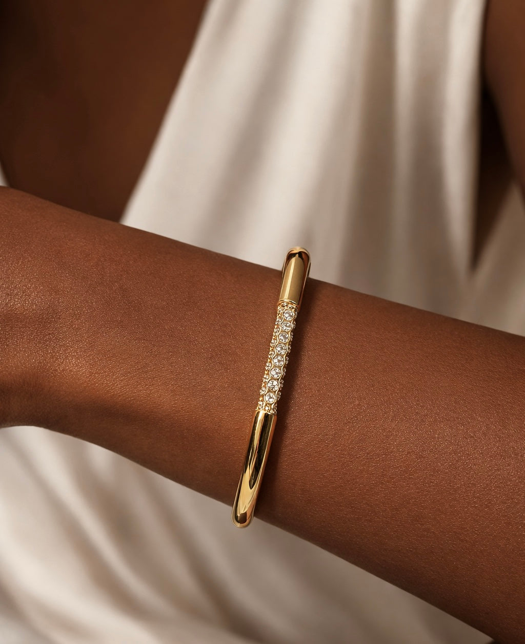 Pavé Crystal Bangle Bracelet