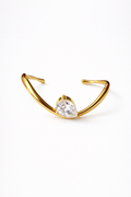 Pear Zircon Wave Cuff Bracelet