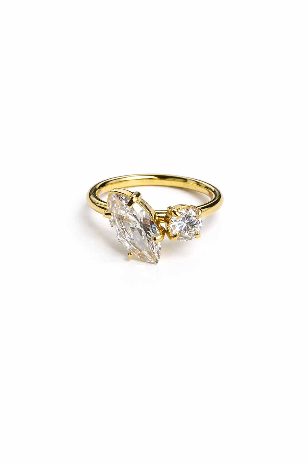 Toi et Moi Marquise & Round Ring