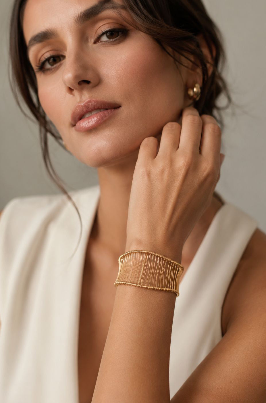 Woven Wire Cuff Bracelet