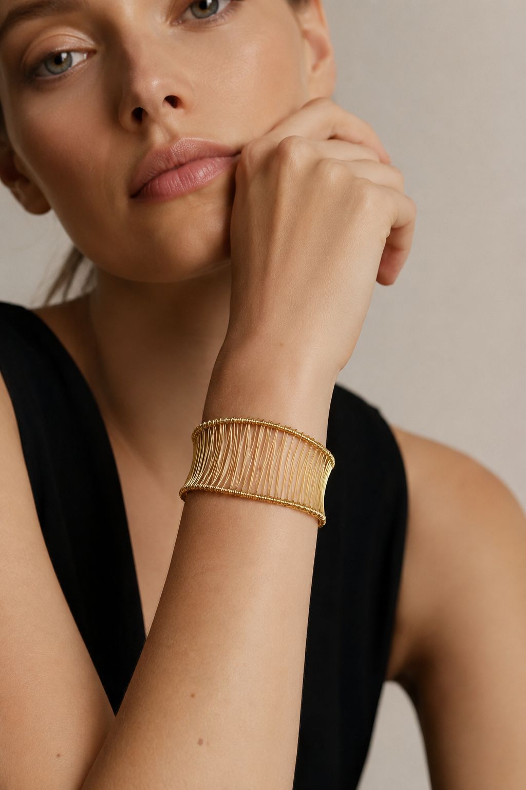 Woven Wire Cuff Bracelet